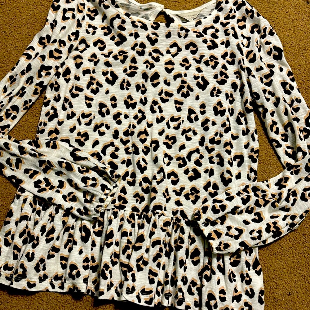 Lucky brand animal print shirt size XS
